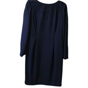 Maggy London Vintage ’90s Black Sheath Dress Size 8 Classic Evening Clean Needed